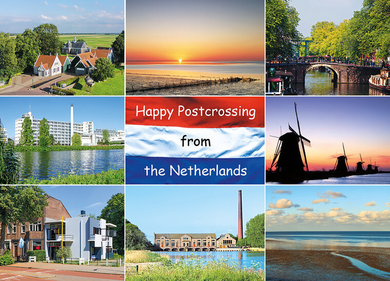 postcard Happy Postcrossing world heritage