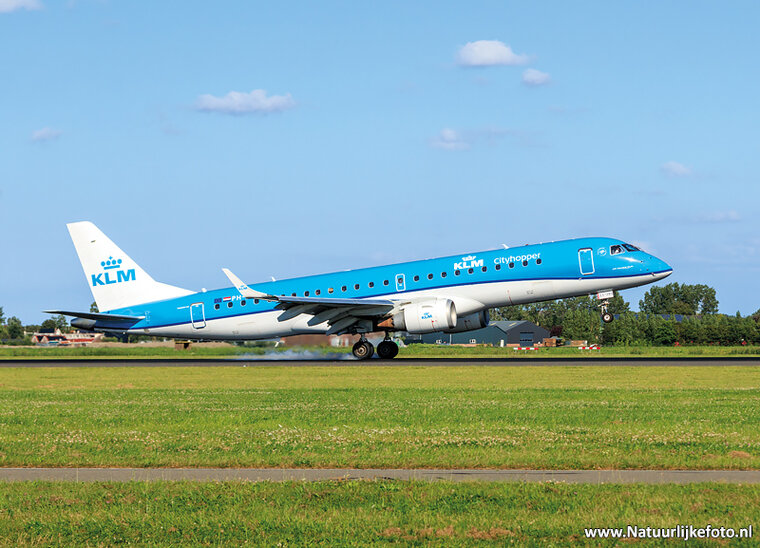 postcard airplane KLM