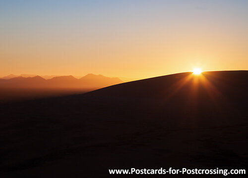 Sunrise Dune 45 - Namibia postcard