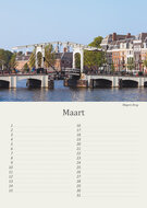 Birthday calendar Amsterdam