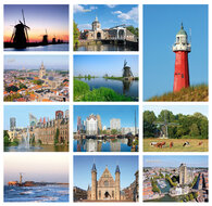 Postcard set South-Holland
