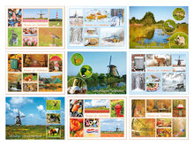 Dutch postcards - set with 9 groeten uit Nederland postcards (no. 100) Dutch postcards - set with 9 groeten uit Nederland postcards (no. 100)