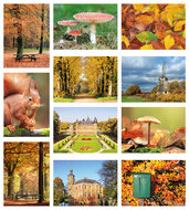 Postcard set Autumn - 11 postcards with Autumn motif (no. 084)