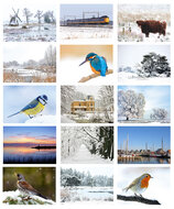 Postcard set winter - 15 postcards with a winter motif (no. 045)