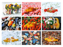 clogs postcards- set with 9 clog postcards (no. 078)