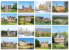 Postcard set castles - 15 postcards with castle motif (no. 062)