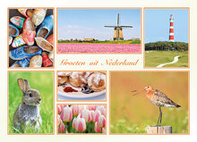 Dutch postcards - set with 9 groeten uit Nederland postcards (no. 100) Dutch postcards - set with 9 groeten uit Nederland postcards (no. 100)