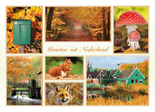 Dutch postcards - set with 9 groeten uit Nederland postcards (no. 100) Dutch postcards - set with 9 groeten uit Nederland postcards (no. 100)