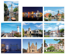 City postcards - set with 9 city motif postcards (no. 087)