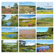 Landscape postcards set - 12 postcards with landscape motif (no. 091)