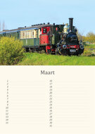 Birthday calendar trains