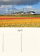 Birthday calendar trains