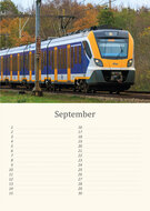 Birthday calendar trains