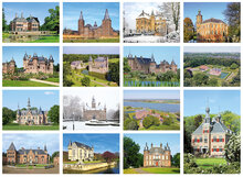 Postcard set castles - 15 postcards with castle motif