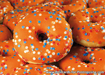 typical Dutch postcards - food postcards - orange donuts food postcard typical Dutch postcards - food postcards - orange donuts food postcard