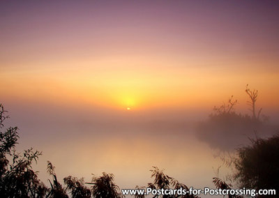 Sunrise Leekstermeer postcard