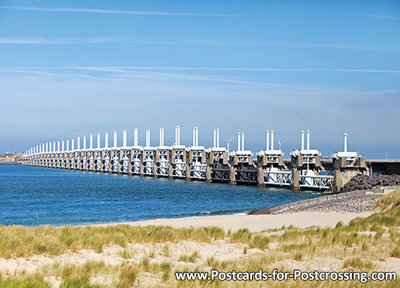 Oosterscheldekering postcard