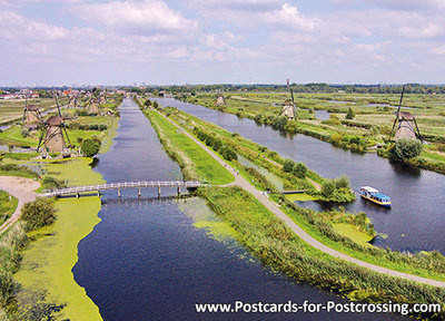 postcard mills at Kinderdijk