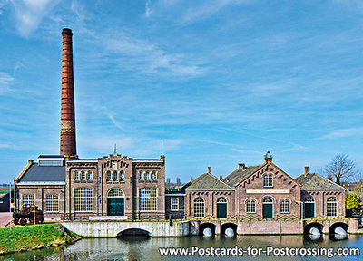 Dutch steam machine museum postcard