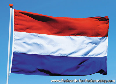 Flag of the Netherlands postcard