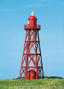 Lighthouse Den Oever postcard