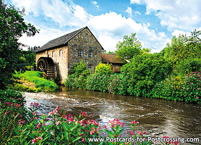 Postcard watermill Epen