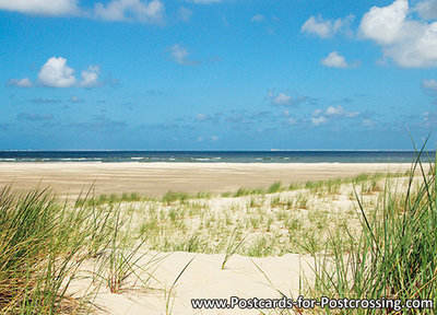 Dune and sea postcard