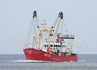 fishing boat postcard