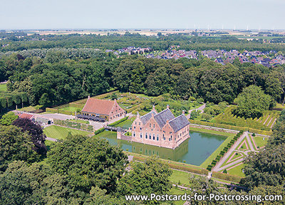 Postcard Menkemaborg in Uithuizen