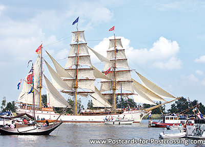 Postcard ship Europa on Sail Amsterdam