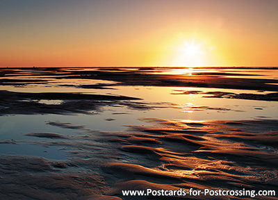 Postcard sunset on Texel