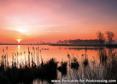 Postcard sunrise Leekstermeer