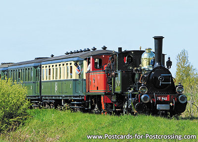 Postcard Steam Locomotive NS 7742