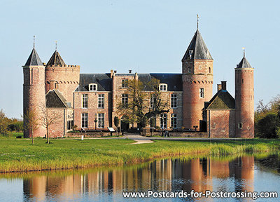 Postcard Castle Westhove in Oostkapelle