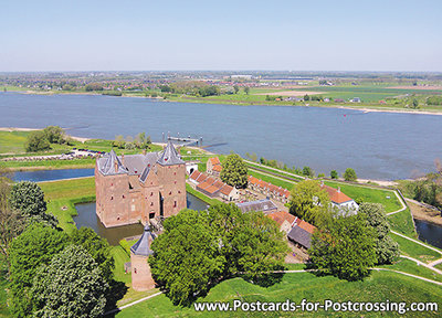 Postcard castle Loevestein in Poederoijen