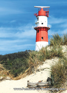 Postcard lighthouse Borkum