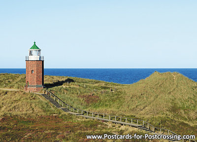 Postcard lighthouse Rotes Kliff