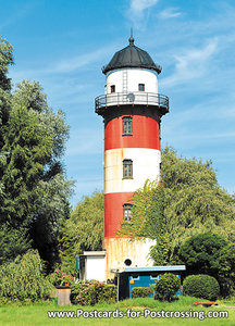 Postcard lighthouse Brinkamahof Bremerhaven