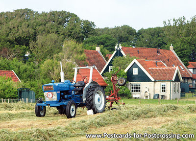 Postcard tractor Ford 3000