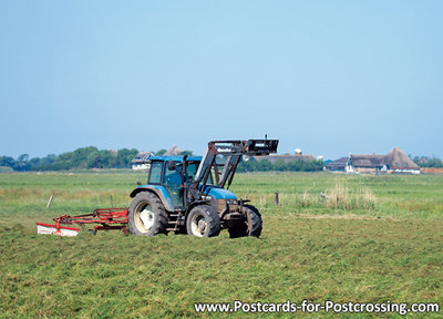 Postcard tractor NewHolland TM115