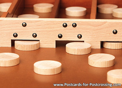 Postcard table shuffleboard