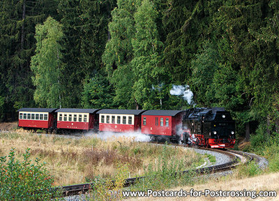 Postcard Selketalbahn in the Harz