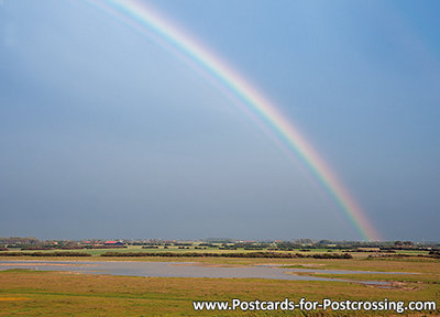 Rainbow postcard