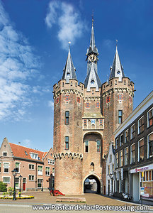 Postcard Zwolle -  Sassenpoort