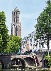 Postcard Utrecht - Dom tower with Canals 