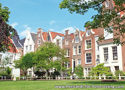 Postcard Amsterdam Begijnhof