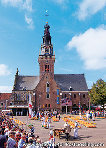 Postcard Cheese market - Alkmaar