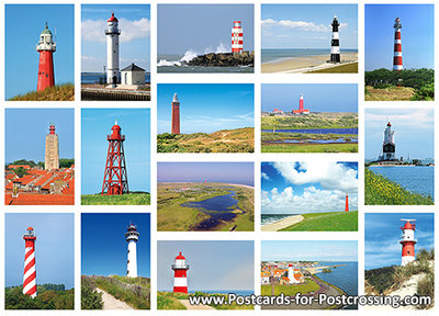 Lighthouse postcard set