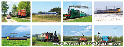 Train postcard set
