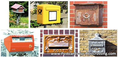 Mailbox postcards set